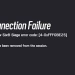 Rainbow Six Siege Error Code 4-0xfff0be25: Decoding and Defeating the Connection Killer