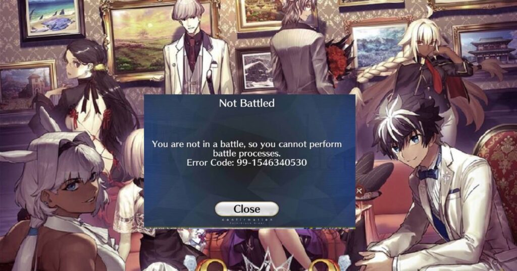 FGO Error Code 99